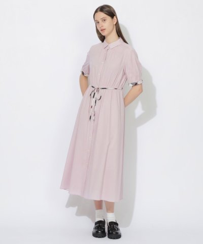 【WEB限定】コットンエアークロスシャツドレス