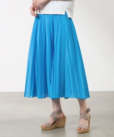 セルメタルオーガンジー プリーツスカート