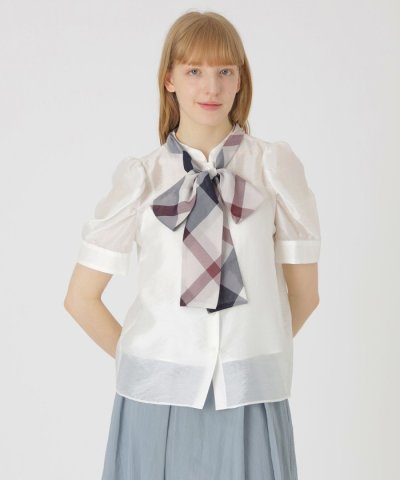 【店舗限定】ボリュームスリーブリボンブラウス