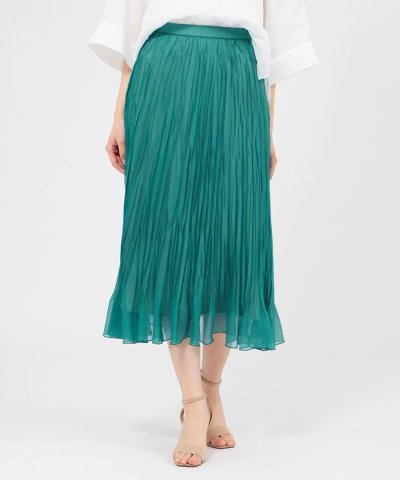 シアーオーガンジー プリーツスカート