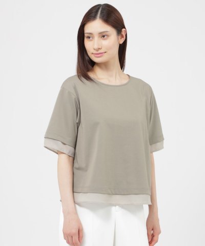 【ウォッシャブル】ハイゲージ天竺　プルオーバー