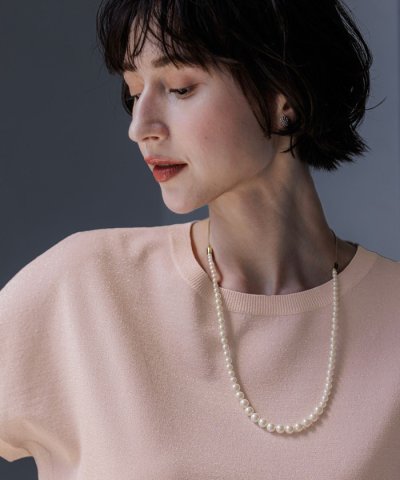 パールコンビ スネークチェーン ネックレス