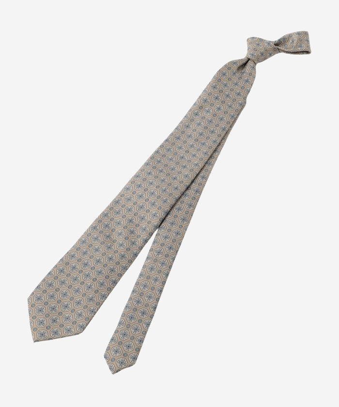 グレーの文字プリントネクタイ メダリオン柄プリントネクタイ(508732218)｜HANKYU MEN'S / 阪急メンズ