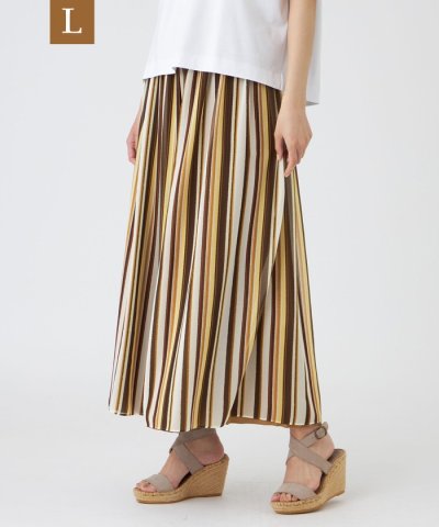 【L】【ウォッシャブル・リバーシブル仕様】パウダリーツイルパンツ