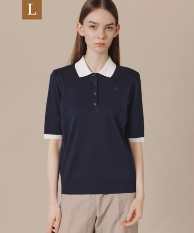 【L】シルケットフライスポロ