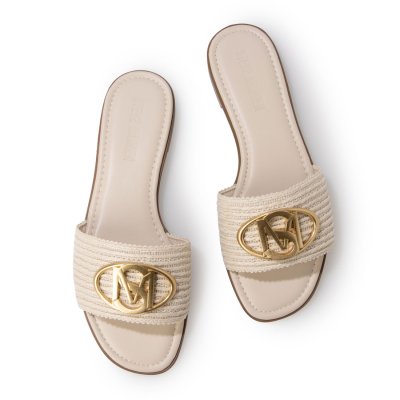 スティーブ マデン STEVE MADDEN オーバルロゴモチーフフラットサンダ