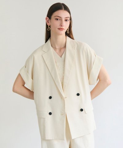 SPINEL / ハーフスリーブ ダブルジャケット