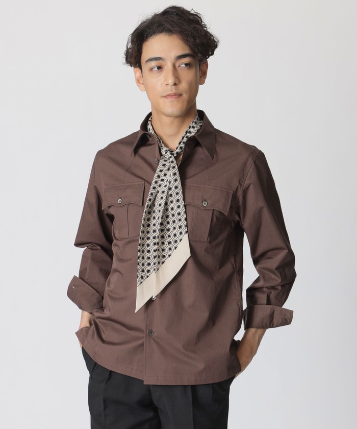 COLLECTION LINE】サファリシャツジャケット(508724811)｜HANKYU MEN'S