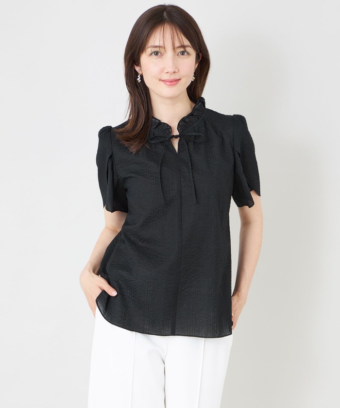 トゥー ビー シック TO BE CHIC ウェーブローン フリルブラウス