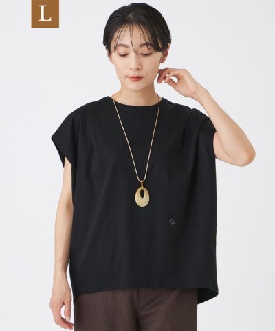 【L】【EDITION掲載】【ウォッシャブル】フレンチスリーブドルマンカットソー