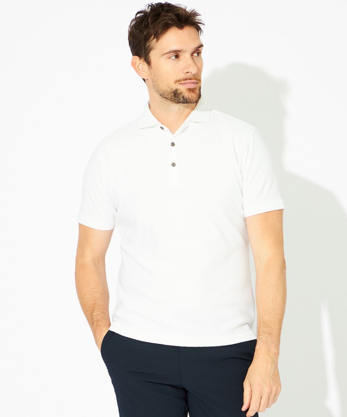 リンクスジオメポロシャツ(508806294)｜HANKYU MEN'S / 阪急メンズ