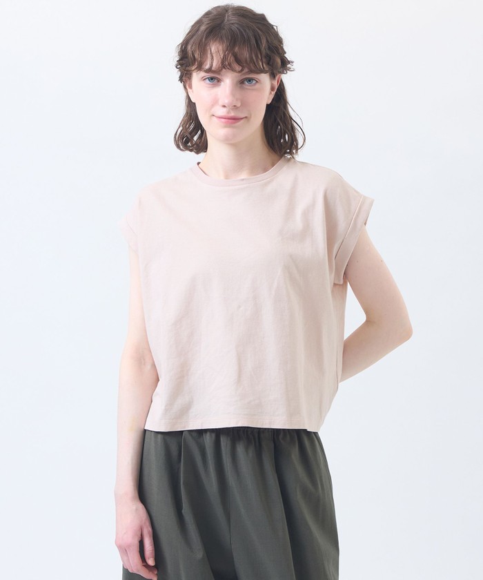 美品 45R ドルマンカットソー　リネン100% リネンミックスドルマンTシャツ(508743296)｜阪急百貨店公式通販サイト