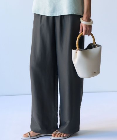 クールタッチタフタ ワイドパンツ