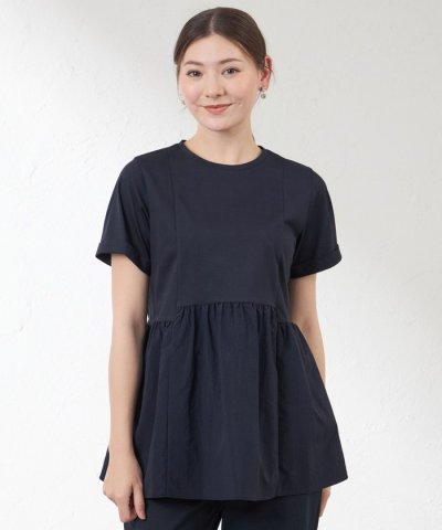 切替チュニックカットソー