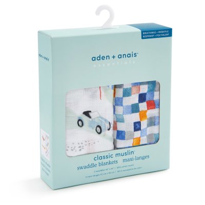 エイデンアンドアネイ aden+anais おくるみスワドルヴィンテージカー2枚