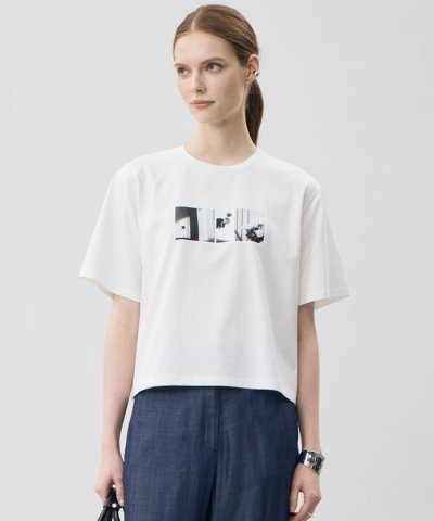 クロップド ロゴTEE（フォトプリント）