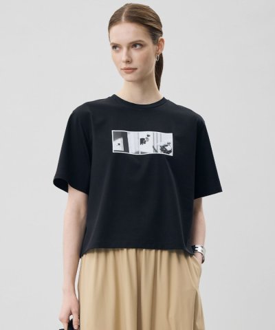 クロップド ロゴTEE（フォトプリント）