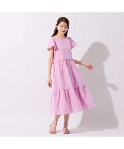 ローズティアラ RoseTiara フレアスリーブマキシワンピース