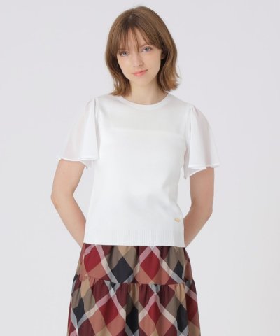 シフォンコンビニットプルオーバー