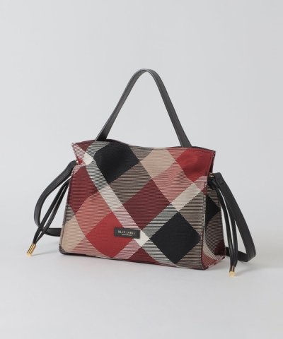 クレストブリッジチェックカルゼギャザーバッグ