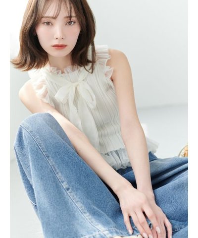 アメスリフリルニットプルオーバー
