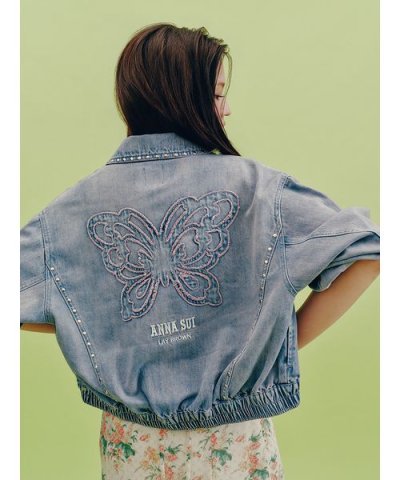 【LILY BROWN×ANNA SUI】スタッズデニムシャツブルゾン