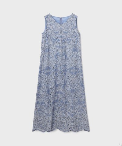 フラワーカットワークワンピース【限定カラー】