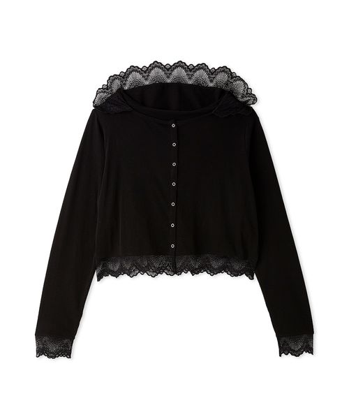 UVカット/接触冷感】レースフーディトップス(508790612)｜阪急百貨店