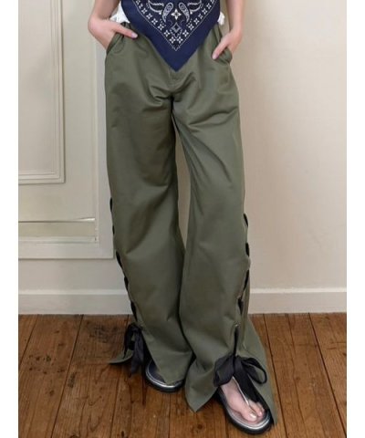 レースアップリボンカーゴパンツ