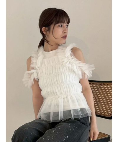 チュールコンビ2wayカットトップス