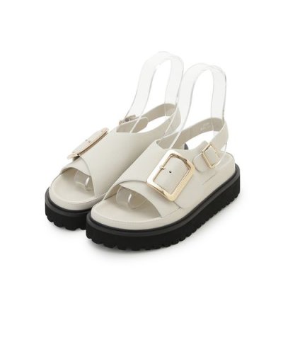 【MOHI】ビッグバックルレザーサンダル
