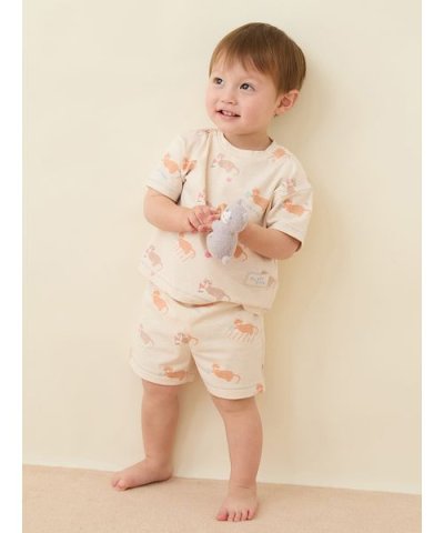 【BABY】シーサイドキャット柄ショートパンツ