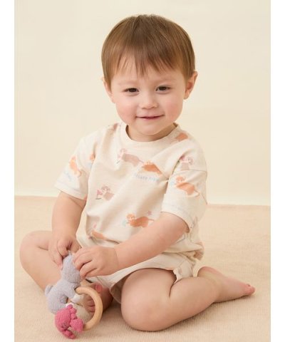 【BABY】シーサイドキャット柄半袖Tシャツ