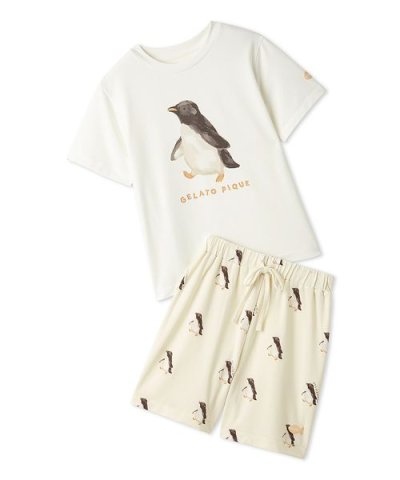 【JUNIOR】【接触冷感】シーアニマル柄ワンポイントTシャツ&ショートパンツセ