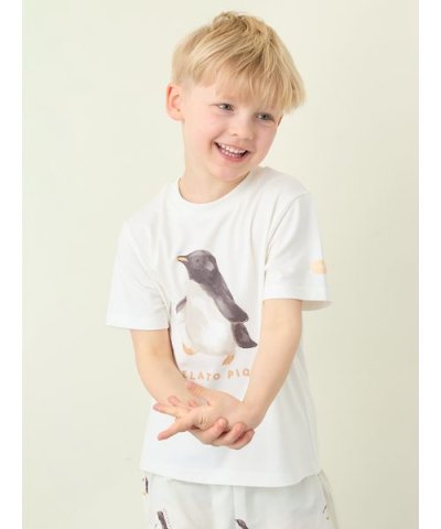 【KIDS】【接触冷感】シーアニマル柄ワンポイントTシャツ