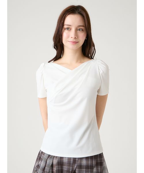 セルフォード ホワイト Tシャツ トップスレース 半袖 セルフォード