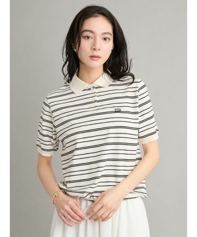 【接触冷感】ボーダードロストポロシャツ