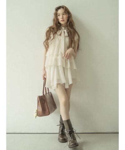 2wayピンタックフリルセットアップ