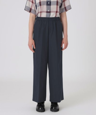 【はっ水】【接触冷感】【UVカット】ストレッチプルーフクロスワイドパンツ