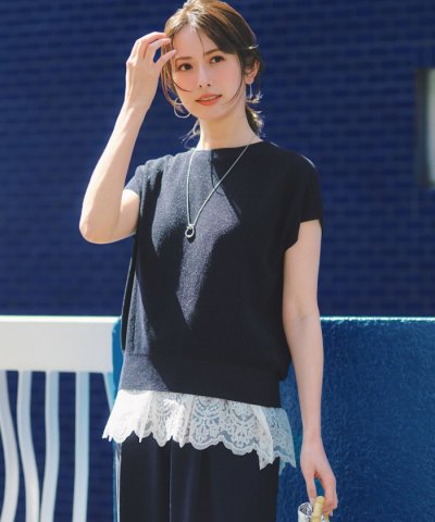 【WEB&一部店舗限定】クレープコットン アゼラメ ニット