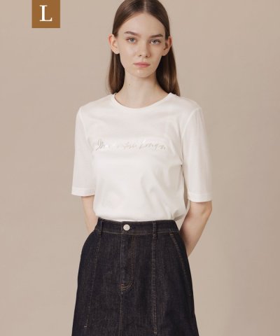 【WEB・一部店舗限定】【L】シャインリブＴシャツ