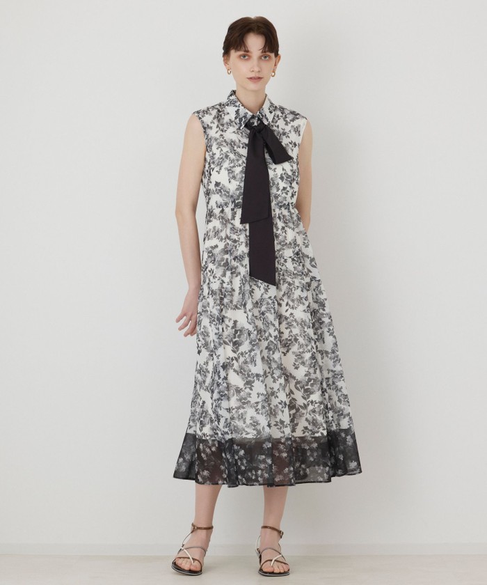 24SS♡グレースコンチネンタル バンダナフレアスリーブブラウス 36 総