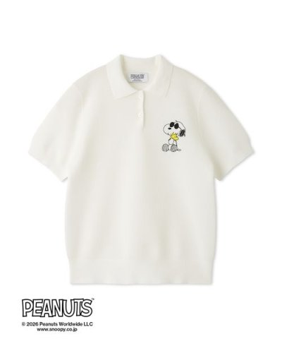 【PEANUTS】刺繍ポロニットトップス