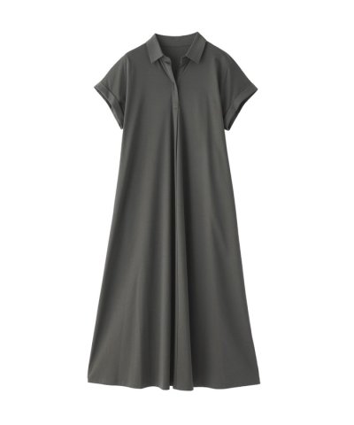 【WEB&一部店舗限定】スキッパージャージーワンピース