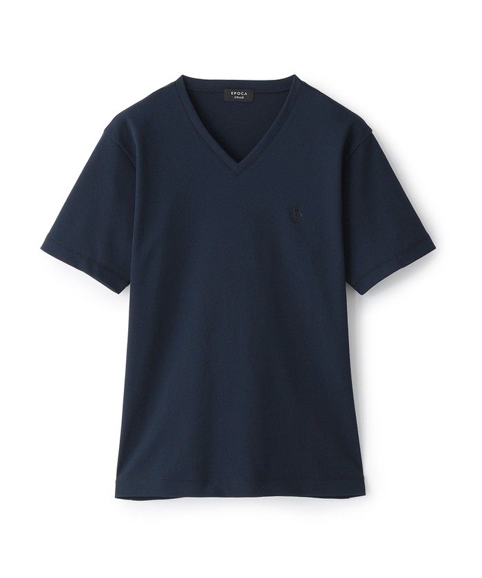 EPOCA UOMO Vネック Tシャツ 迷彩柄 ネイビー Tシャツ｜エポカ ウォモ(EPOCA UOMO)｜HANKYU MEN'S / 阪急メンズ