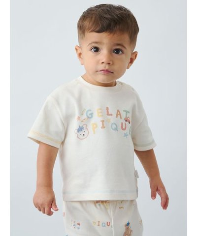【BABY】ドローイングベアワンポイントTシャツ