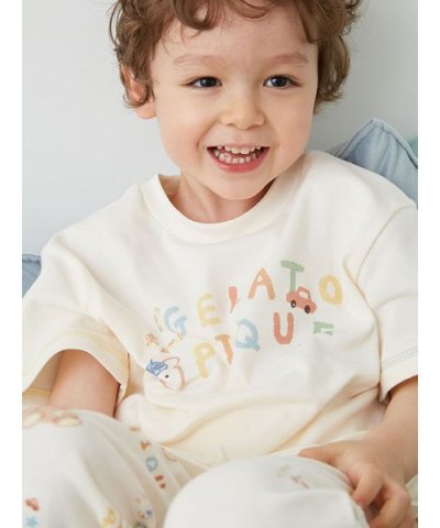 【KIDS】ドローイングベアワンポイントTシャツ