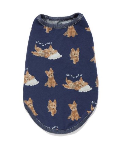 【CAT&DOG】ヨークシャーテリア柄カットソープルオーバー