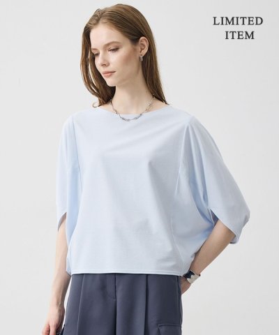 【WEB限定】ストレッチツイルジャージー ドルマンスリーブカットソー