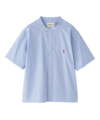 【WEB&一部店舗限定】バッキンガムベア バンドカラー半袖シャツ